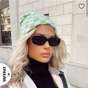 Princess Polly ‘Play the Game’ green/white Beanie